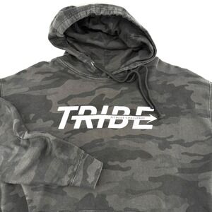 Independent Trading Company Men's XL Hoodie Camouflage Sweatshirt Dk Green